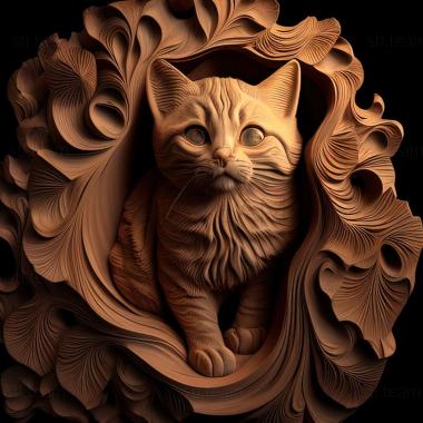 3D модель Кимриковий кіт (STL)